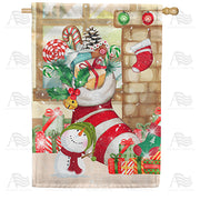 America Forever Huge Christmas Stocking House Flag