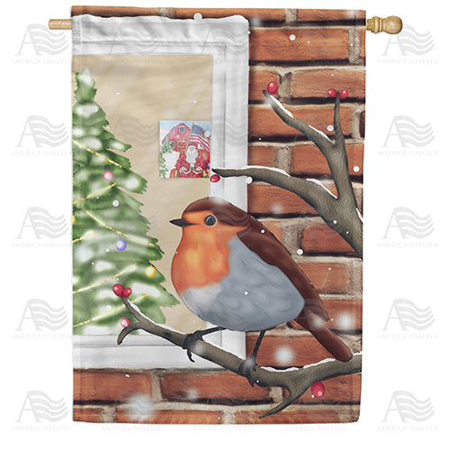 America Forever Christmas Perch House Flag