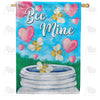 America Forever Bee Mine Hearts House Flag