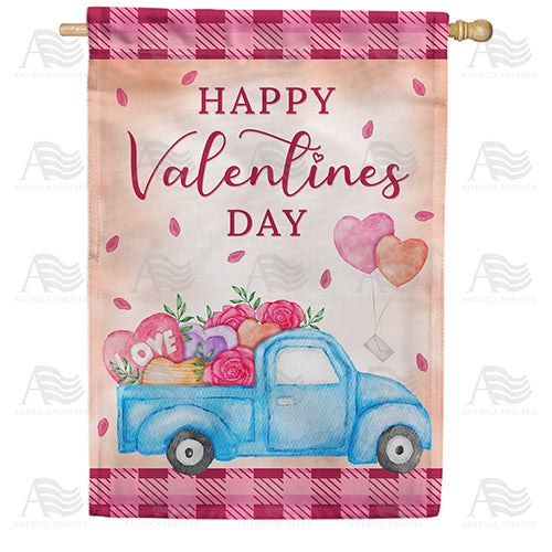 America Forever Love Delivery House Flag