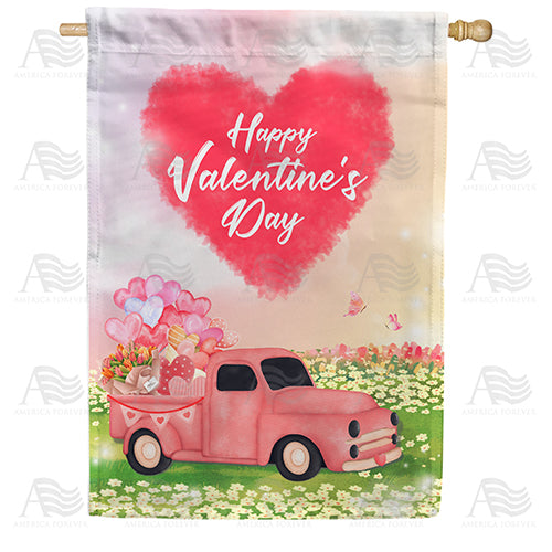 America Forever The Love Truck House Flag