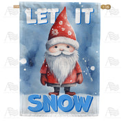 America Forever Snow Loving Gnome House Flag