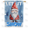 America Forever Snow Loving Gnome House Flag