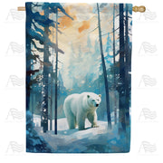 America Forever Polar Bear House Flag