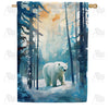 America Forever Polar Bear House Flag