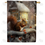 America Forever Squirrel's Evening Snack House Flag
