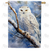 America Forever Snowy Owl House Flag