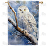 America Forever Snowy Owl House Flag
