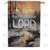 America Forever Psalms 4:8 House Flag