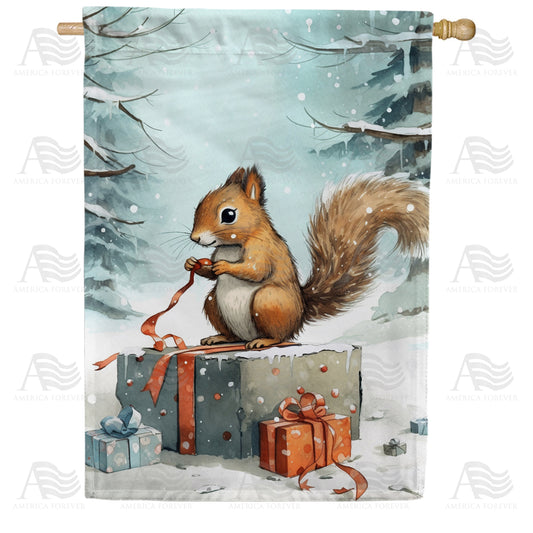 America Forever Nutty Gifts House Flag
