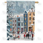 America Forever Christmas Shoppers House Flag