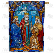 America Forever Stained Glass Royalty House Flag
