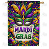 America Forever Mardi Gras Festivities House Flag