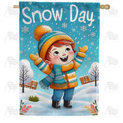 America Forever Joyful Snow Day Celebration House Flag