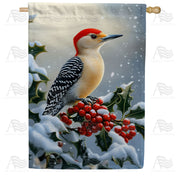 America Forever Red-bellied Woodpecker House Flag