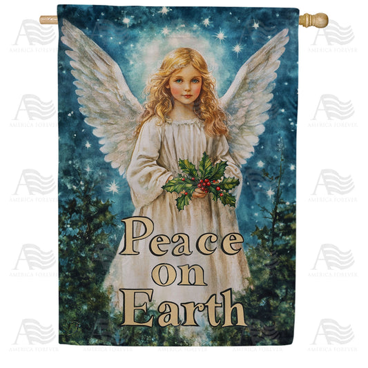 America Forever Heavenly Angel Peace House Flag