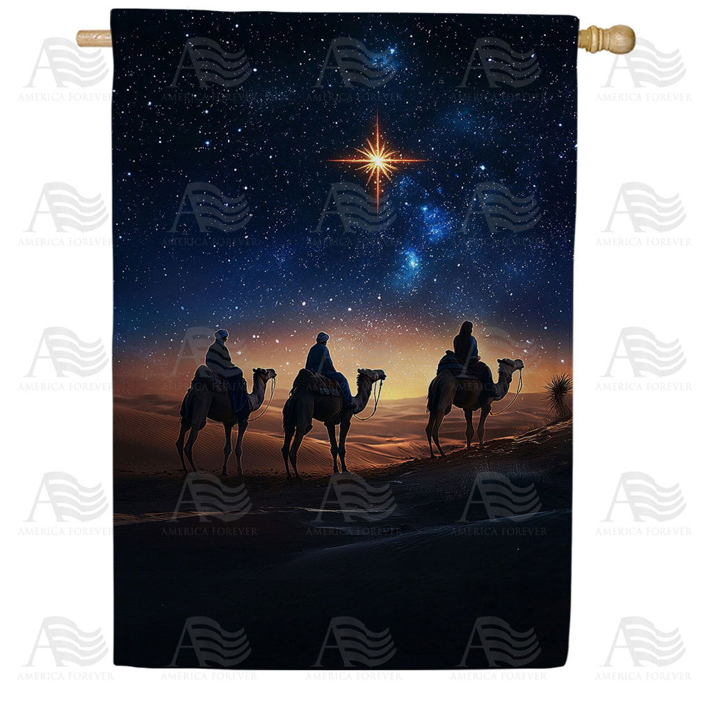 America Forever Three Wise Men Christmas House Flag