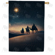 Desert Journey Nativity House Flag