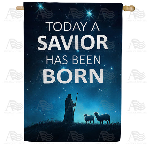 America Forever Shepherd's Nativity Christmas House Flag