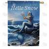 Snow Mermaid House Flag