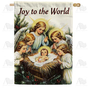 Nativity Angels House Flag