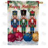 Happy Holidays Nutcracker House Flag