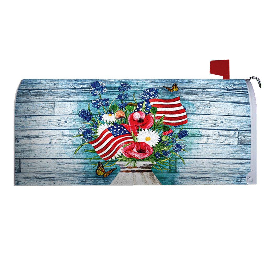 America Forever Fragrant Flags Mailbox Cover