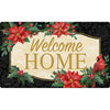 Carson Poinsettia Cardinal Doormat