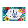 Carson Summer Floral Bless This Home Doormat