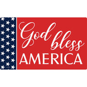Carson God Bless America Door Mat