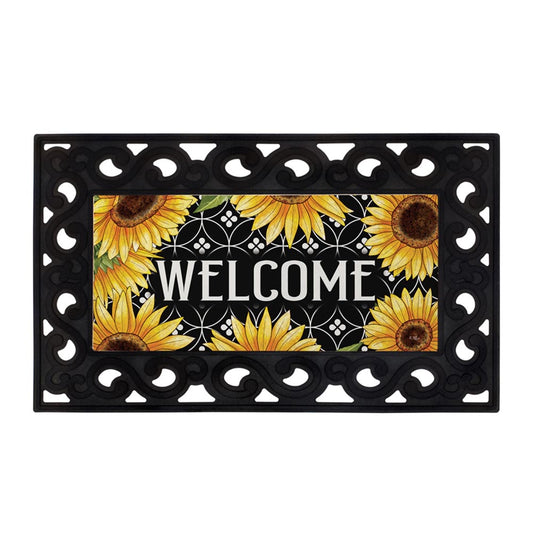 Carson Welcome Sunflowers Mini Doormat