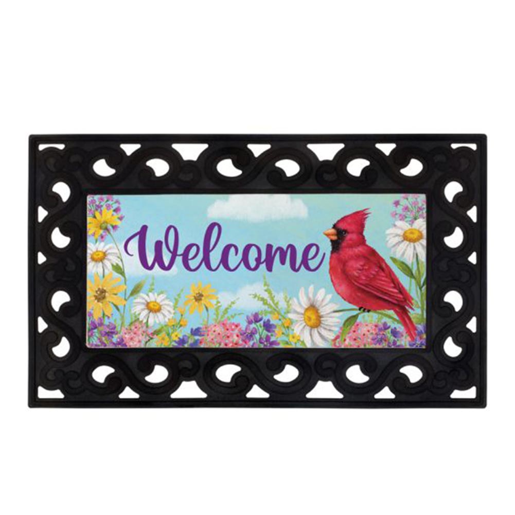 Carson Summer Cardinal Mini Doormat