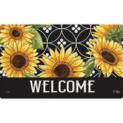 Carson Welcome Sunflowers Door Mat