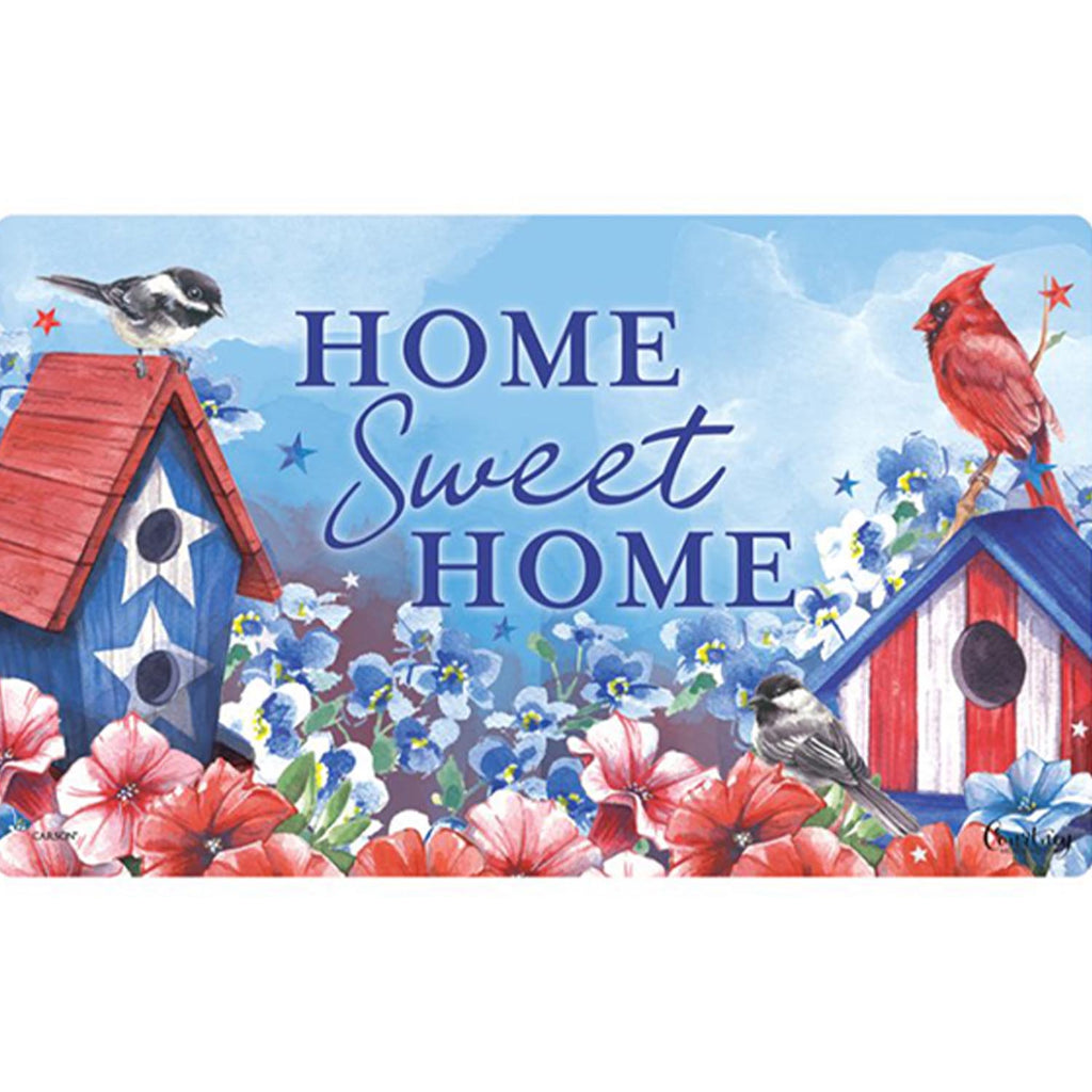 Carson Patriotic Birdhouses Doormat