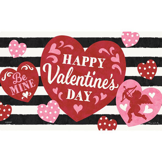 Carson Valentine Stripe Doormat
