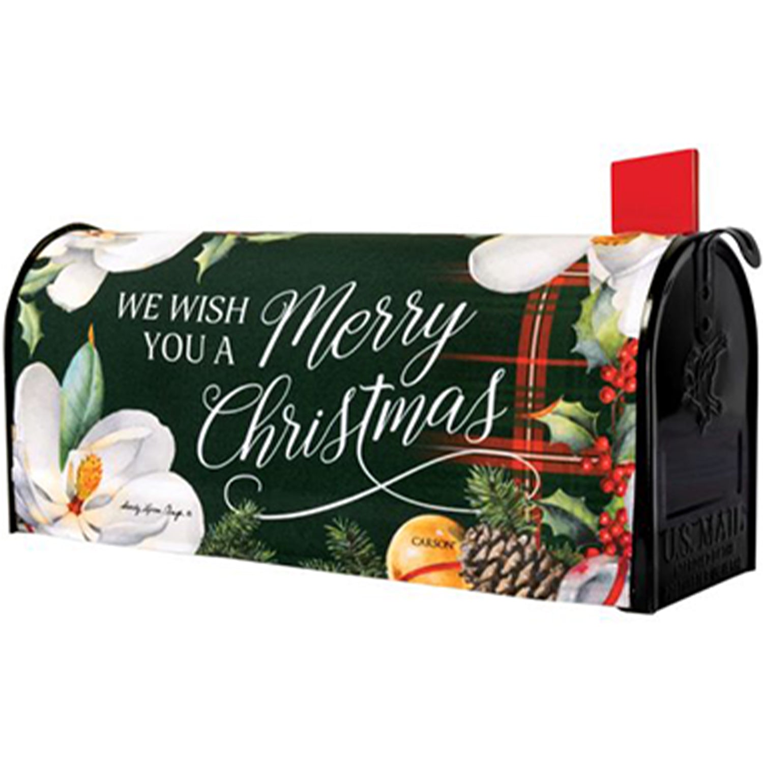Carson Elegant Magnolia Christmas Doormat