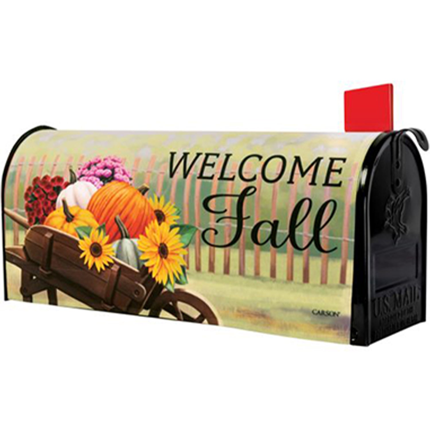 Carson Harvest Wagon Welcome Mailbox Cover