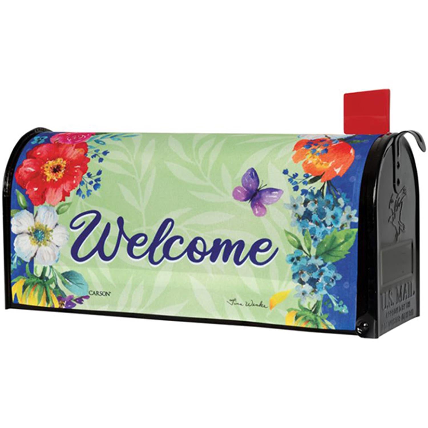 Carson Floral Spray Mailbox Cover