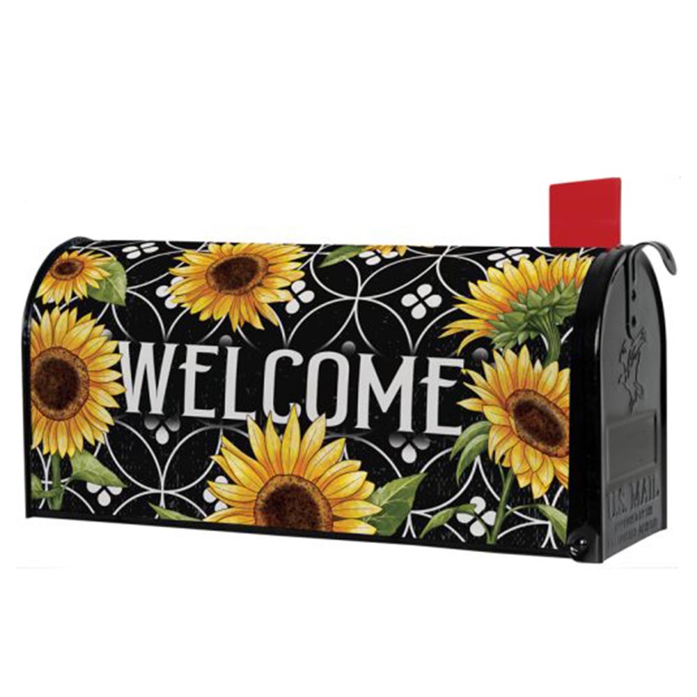 Carson Welcome Sunflowers Mailbox Cover