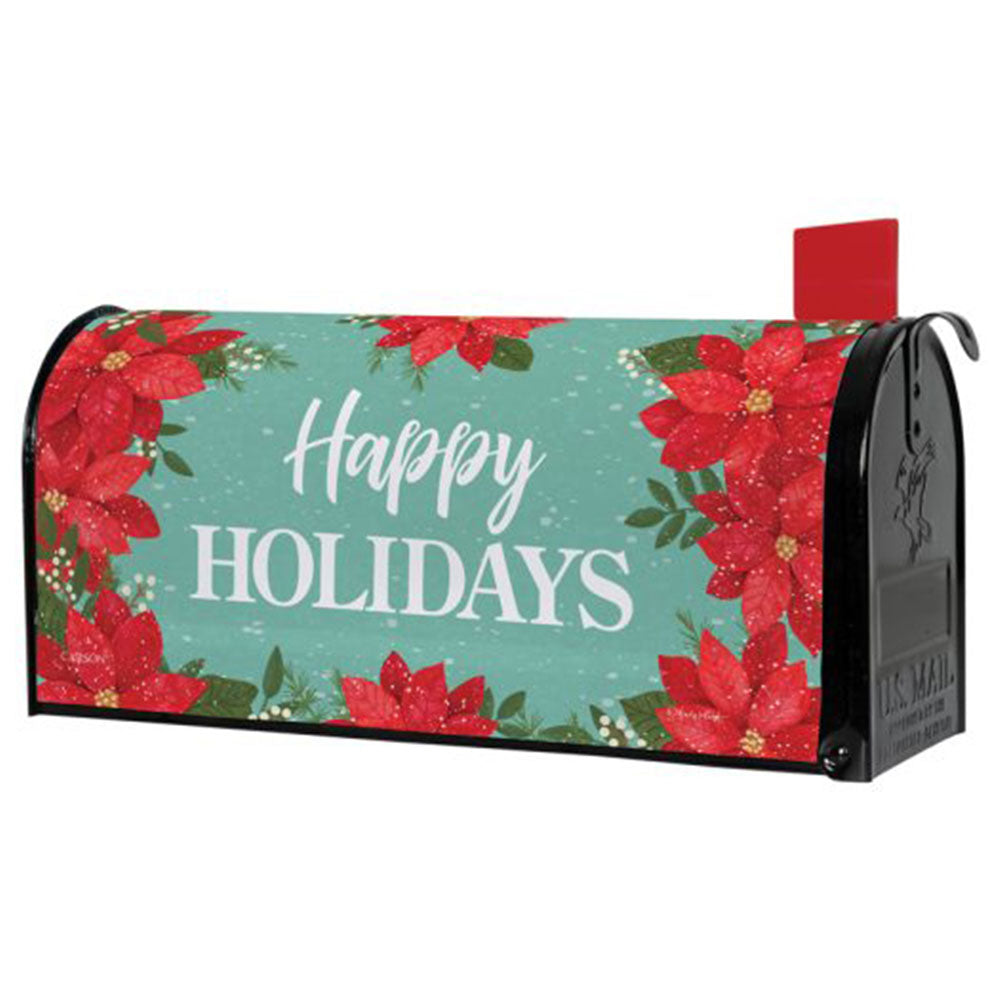 Carson Merry Poinsettia Mailbox Cover