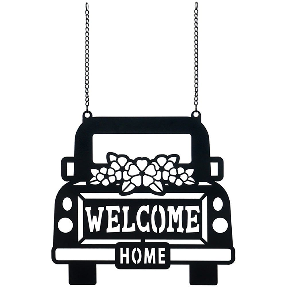 Carson Welcome Truck Metal Garden Flag