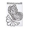 Carson Butterfly Color Me Double Appliqued Garden Flag With 8 Markers