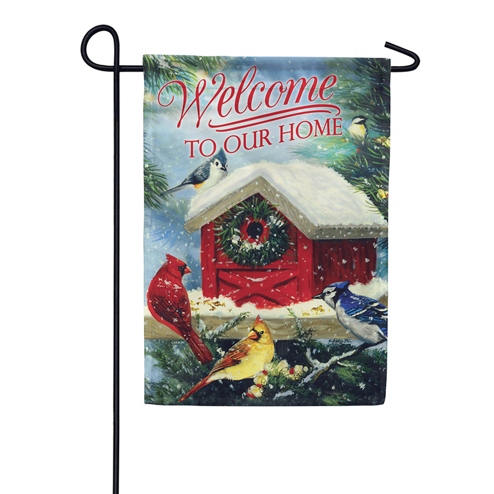 Carson Christmas Songbirds Garden Flag