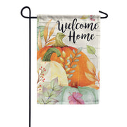 Carson Watercolor Pumpkins Glitter Trends Garden Flag