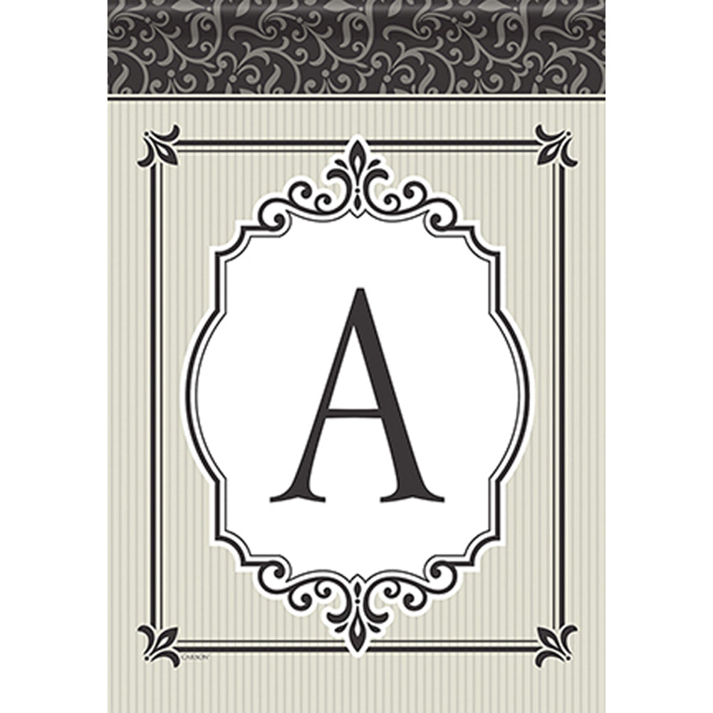 Carson Timeless Details Monogram Garden Flag