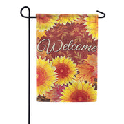Carson Layered Sunflowers Glitter Trends Garden Flag
