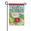 Carson Ladybug & Daisies Glitter Garden Flag