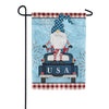 Carson Patriotic Gnome Glitter Garden Flag