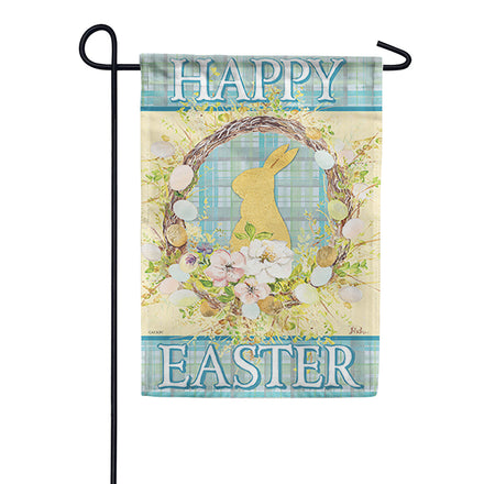 Carson Plaid Wreath Glitter Trends Garden Flag