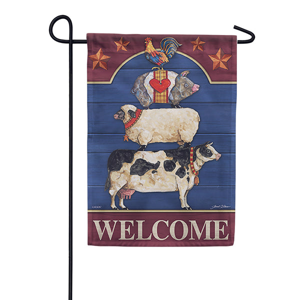 Carson Farm Fresh Welcome Garden Flag